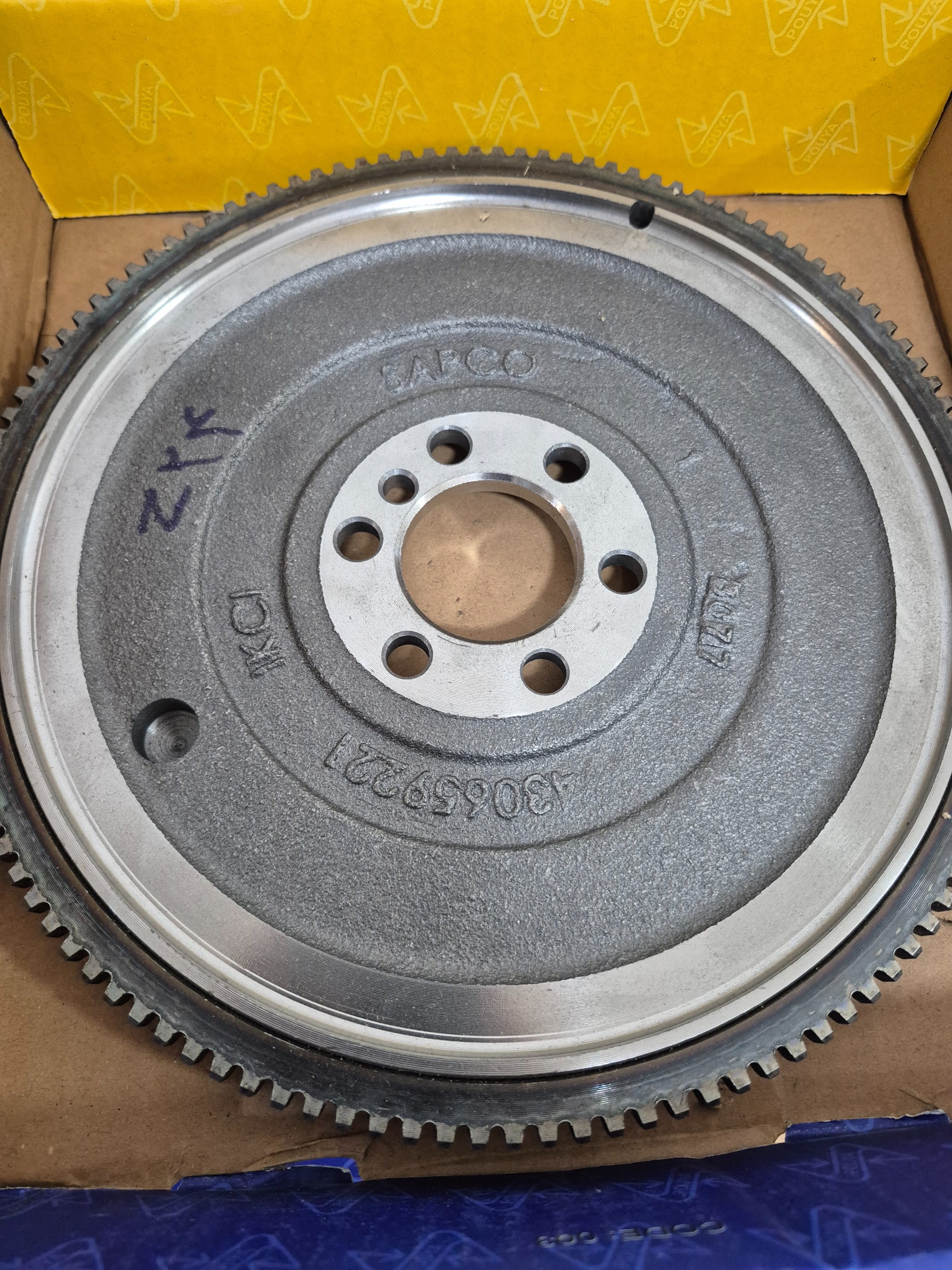 فلایویل گیربکس MA5 پژو 206 قبل از 91 - Sapco