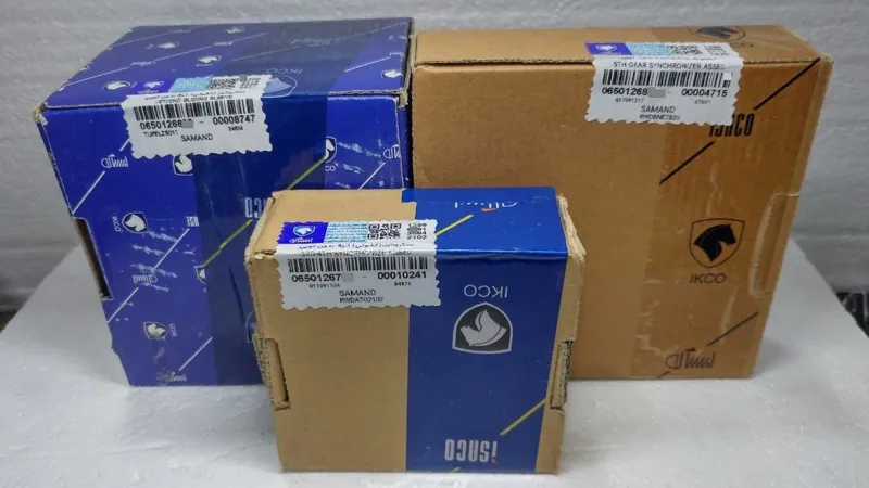 مجموعه کامل دنده کشویی 2-1 و 4-3 و 5 پژو 405 شرکتی