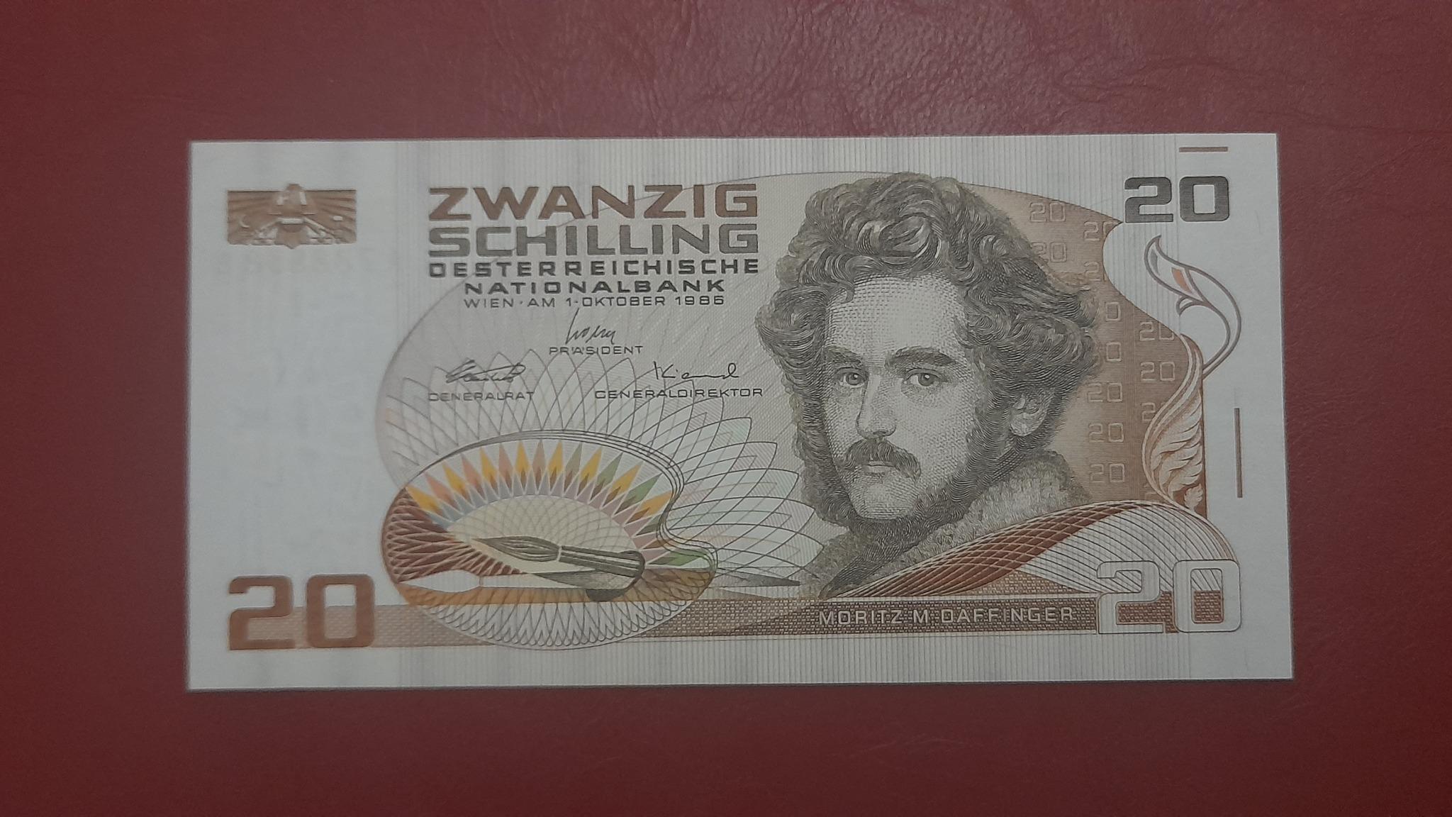 اسکناس 20 شیلینگ اتریش