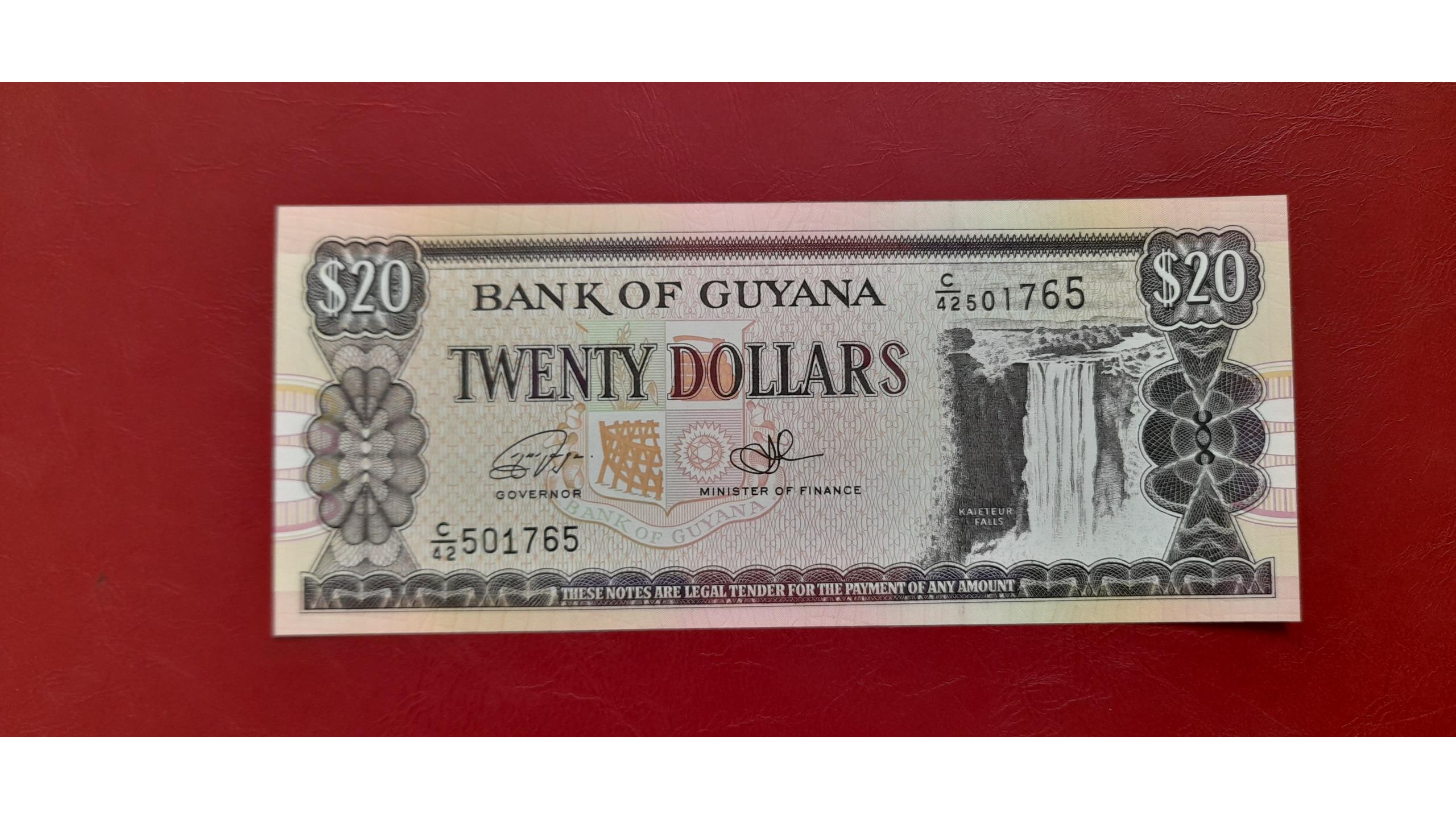 اسکناس 20 دلاری کشور گویان