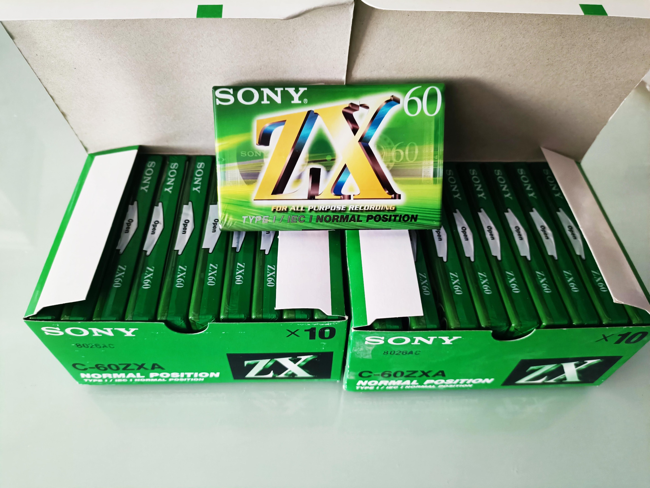 26 عدد نوار کاست خام سونی Sony ZX