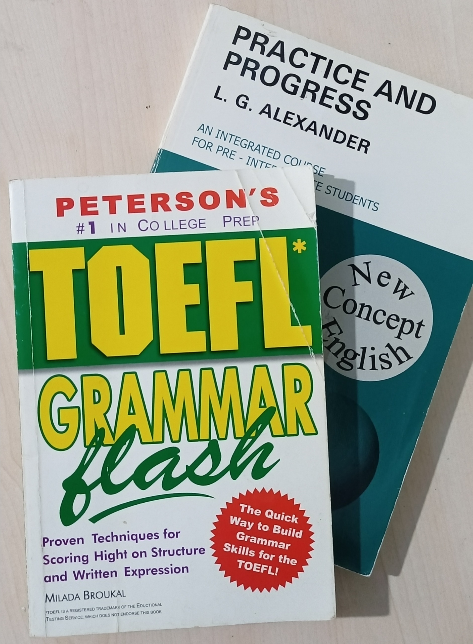 کتاب TOEFL GRAMMER و PRACTICE AND PROGRESS