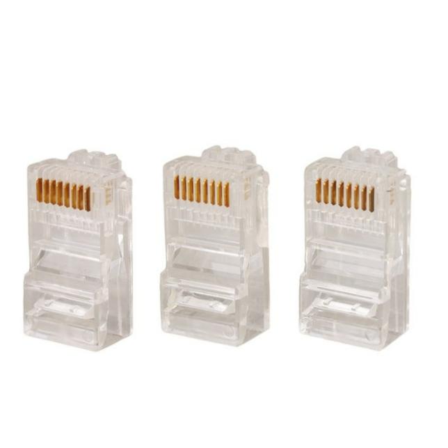 سوکت شبکه RJ45 Cat5 بسته 100 عددی