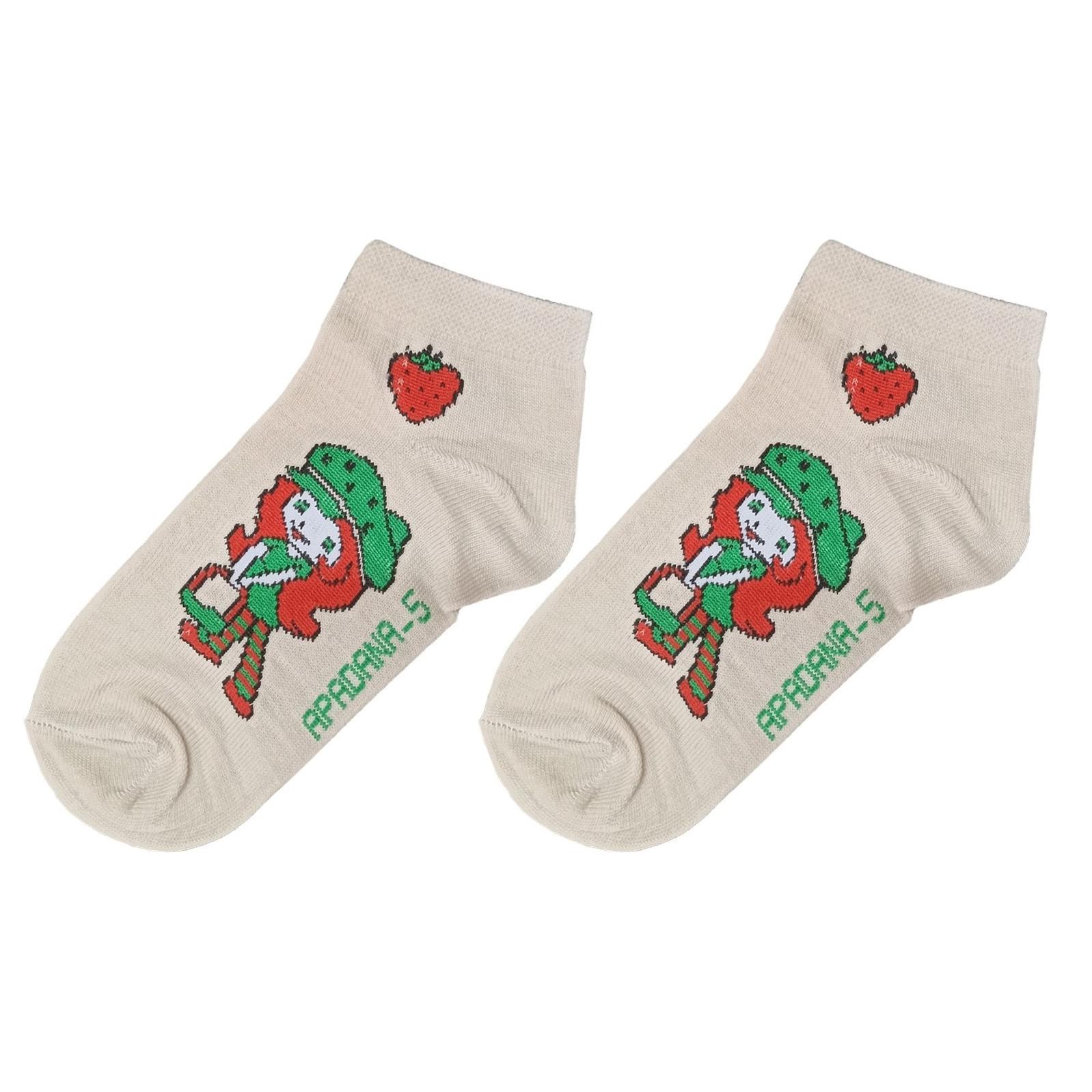 جوراب ساق کوتاه دخترانه-سایز5 تا7سال(به همراه هدیه