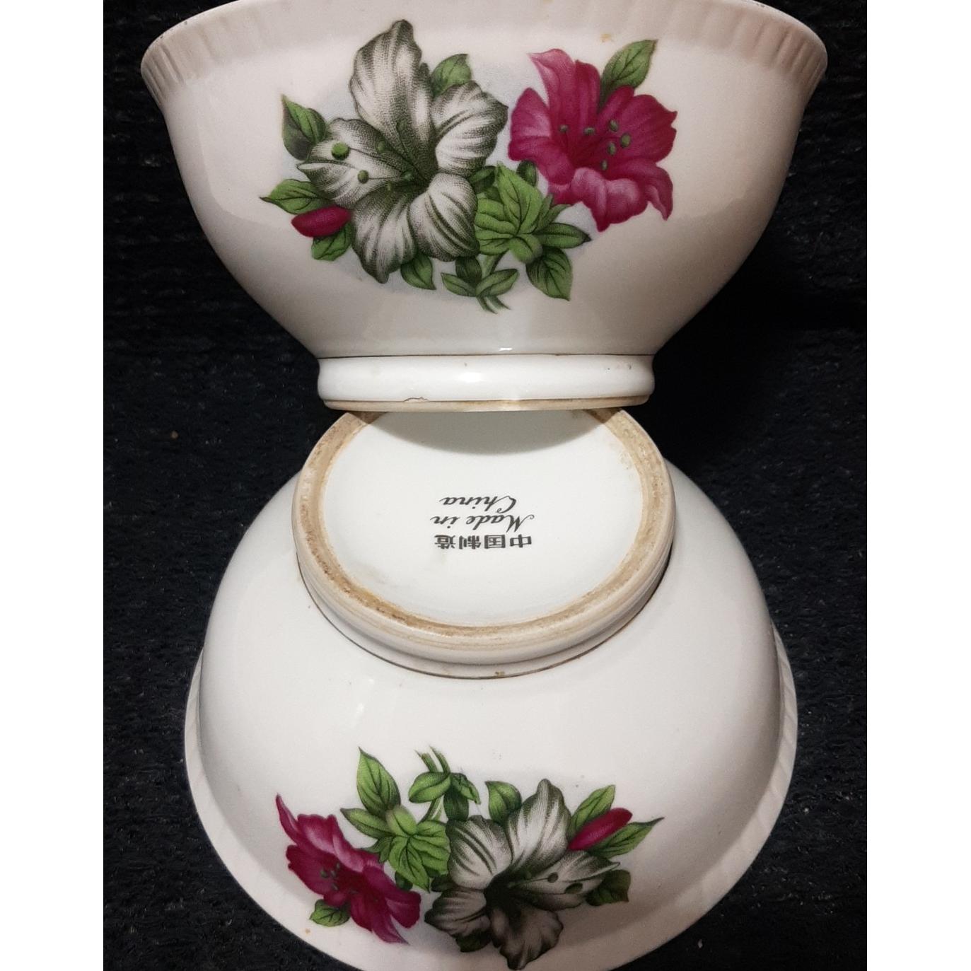 کاسه ابگوشتی گل شیپوری قدیمی