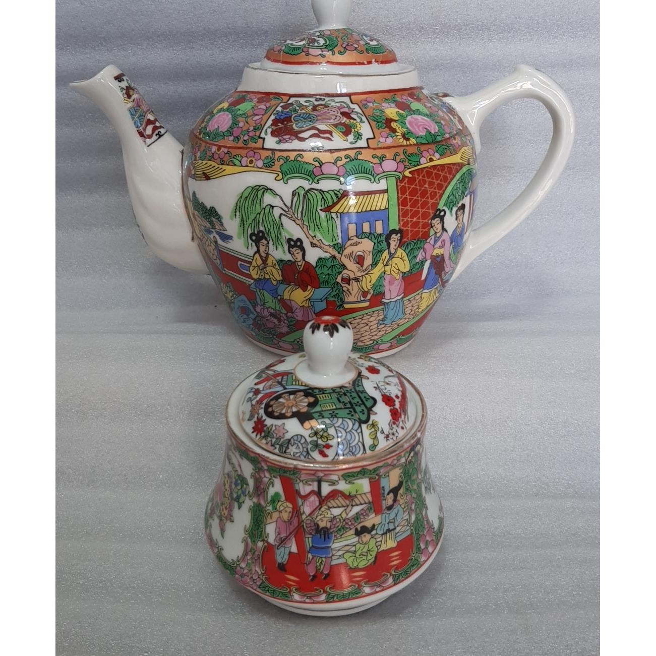 قوری و قندان مرغی