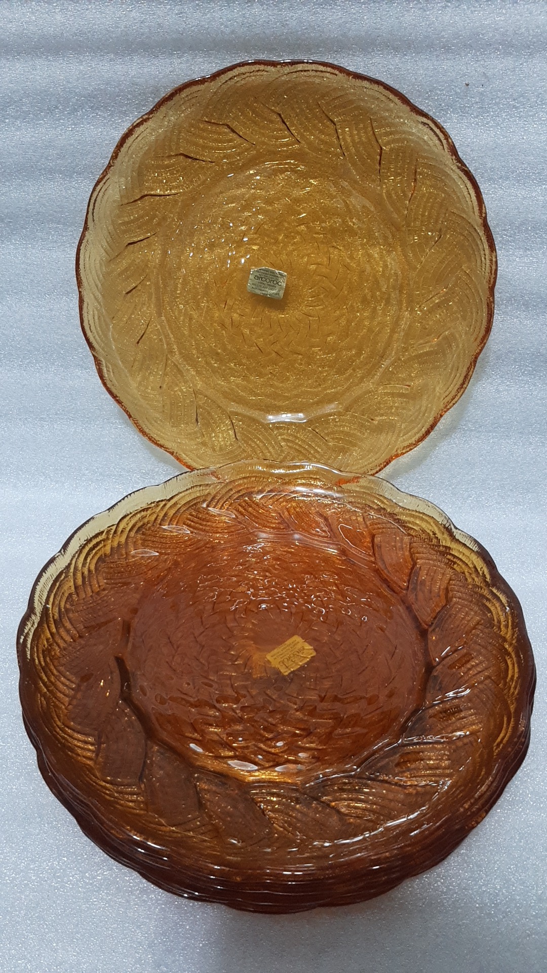 پیش دستی بلور رنگی فرانسه قدیم