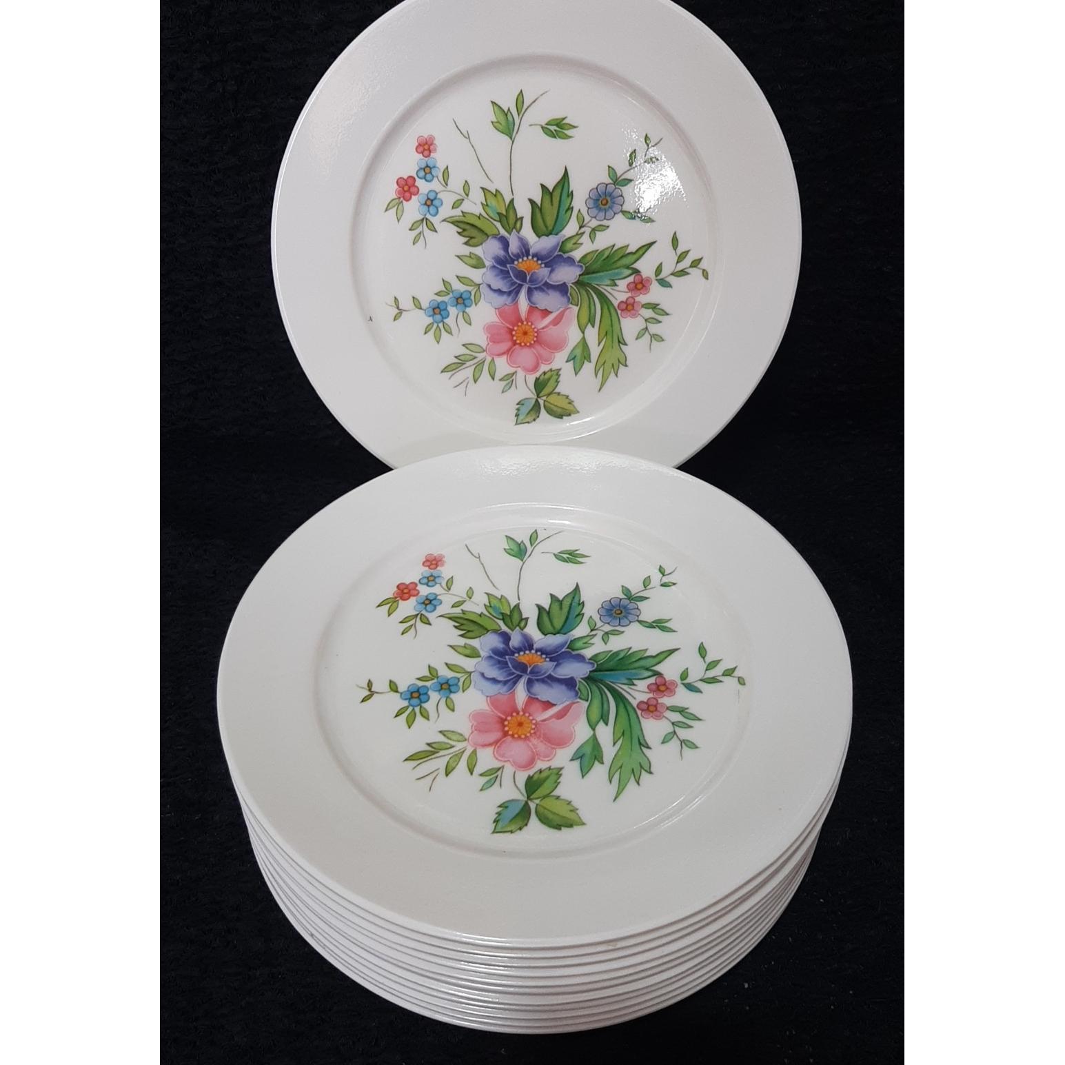 پیش دستی گلدار ملامین قدیمی