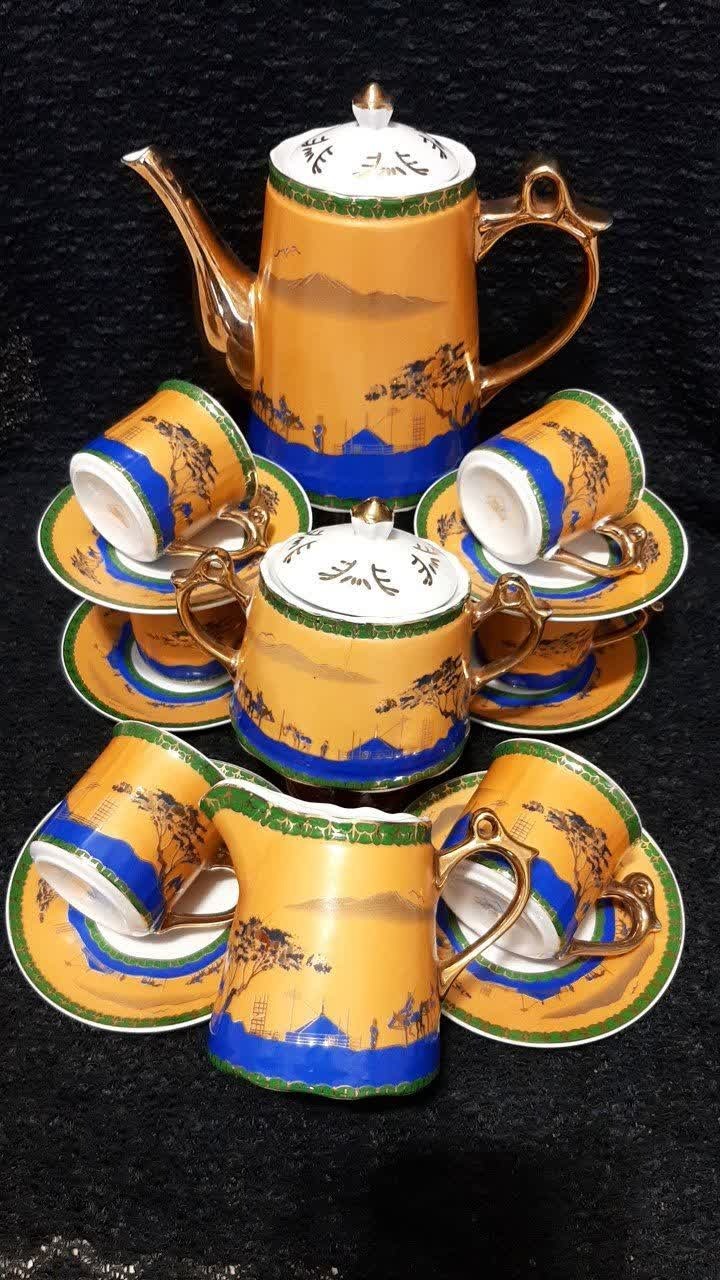 سرویس 17پارچه چای یا قهوه خوری ژاپن