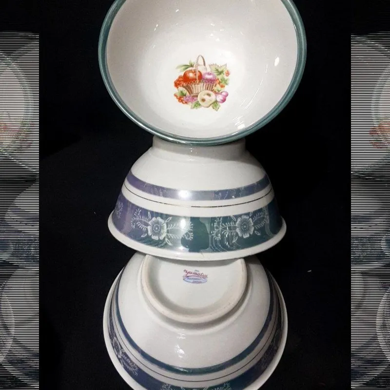 کاسه 17سانتی سبز سبدی ژاپن