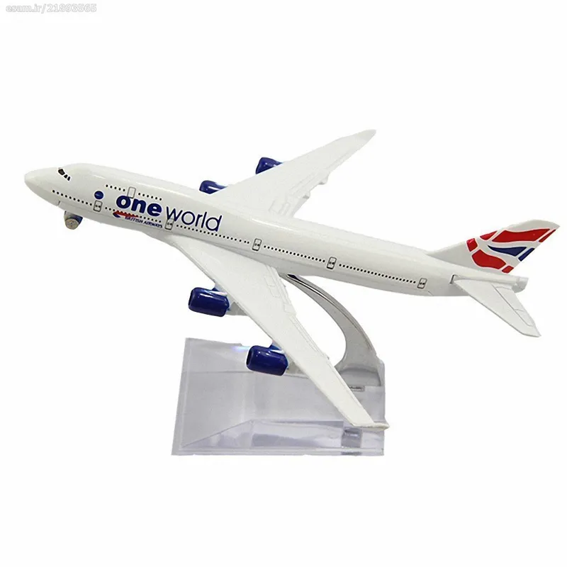 ماکت هواپیما بویینگ400-747 -one world کد 3778