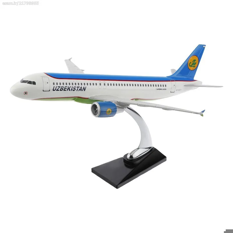 ماکت هواپیما ایرباس A320-200 ازبکستان کد 3372