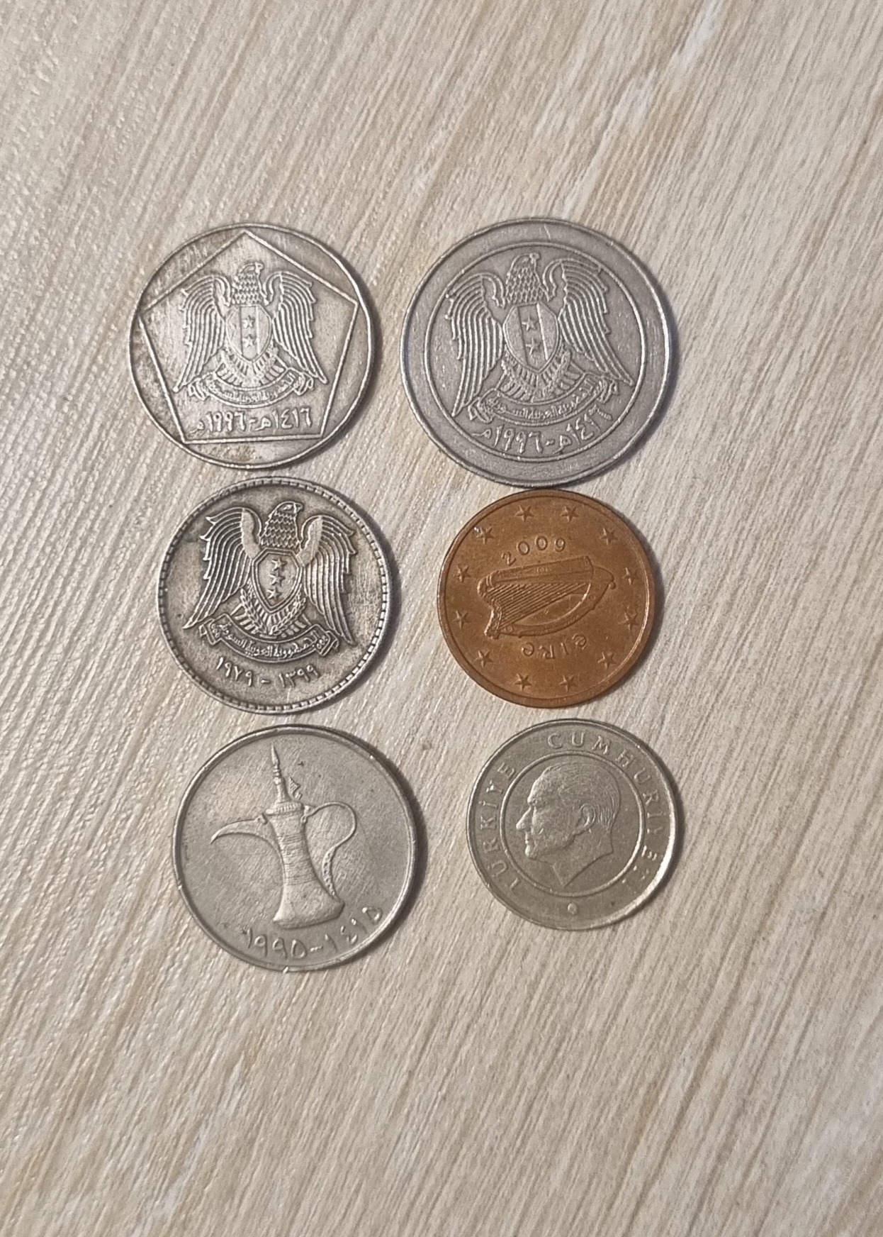 سکه قدیمی متنوع 6 عدد