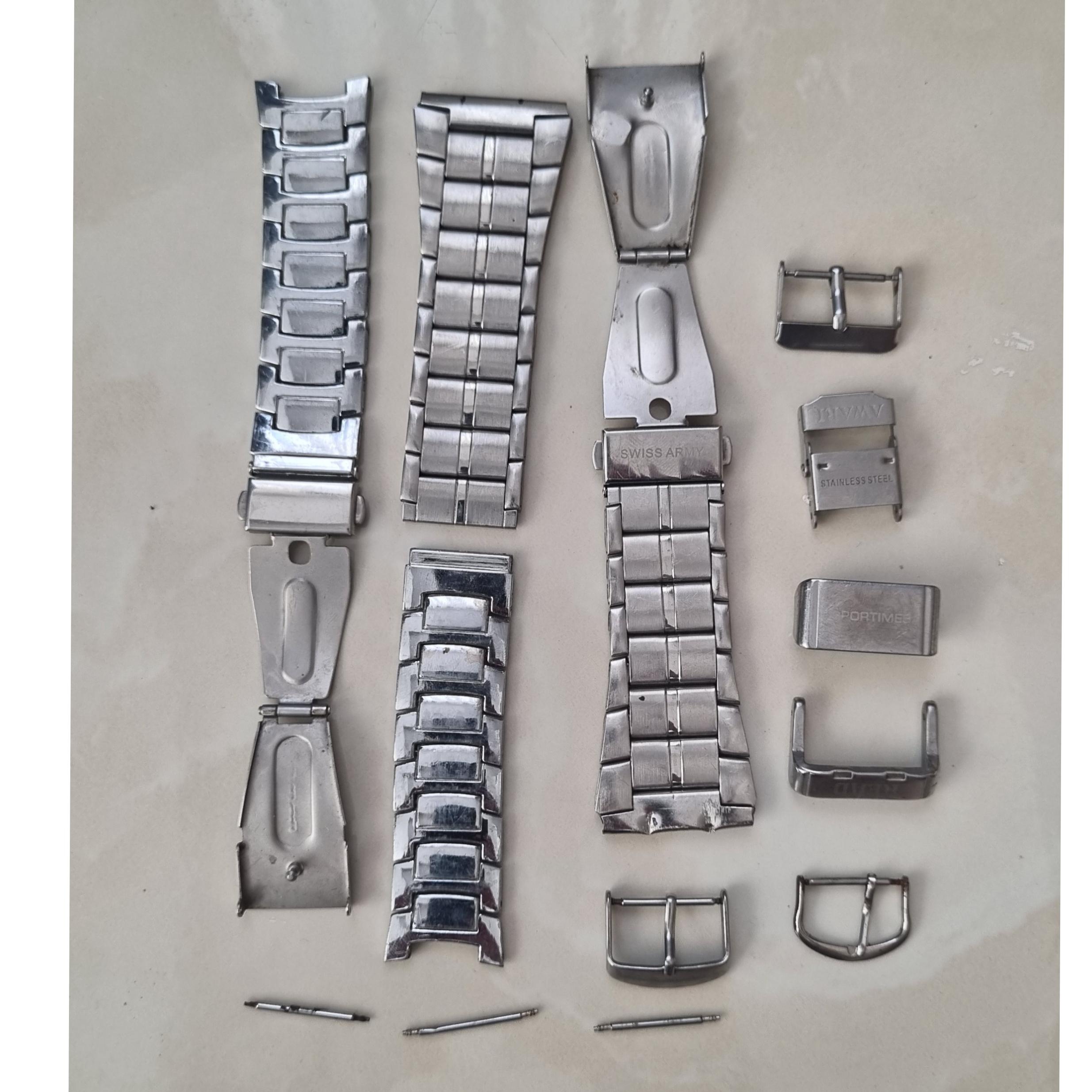 بند استیل و سایر قطعات ساعت مچی