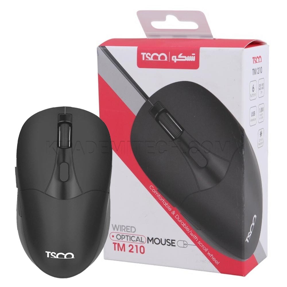 ماوس سیم دار تسکو مدل  TM-210