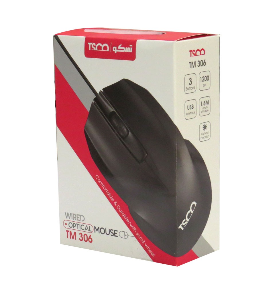 ماوس سیم دار تسکو مدل TM 306