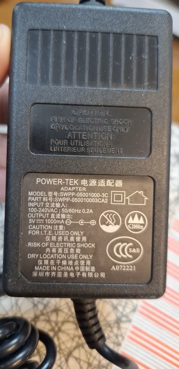 آدابتور 5 ولت 1 آمپر