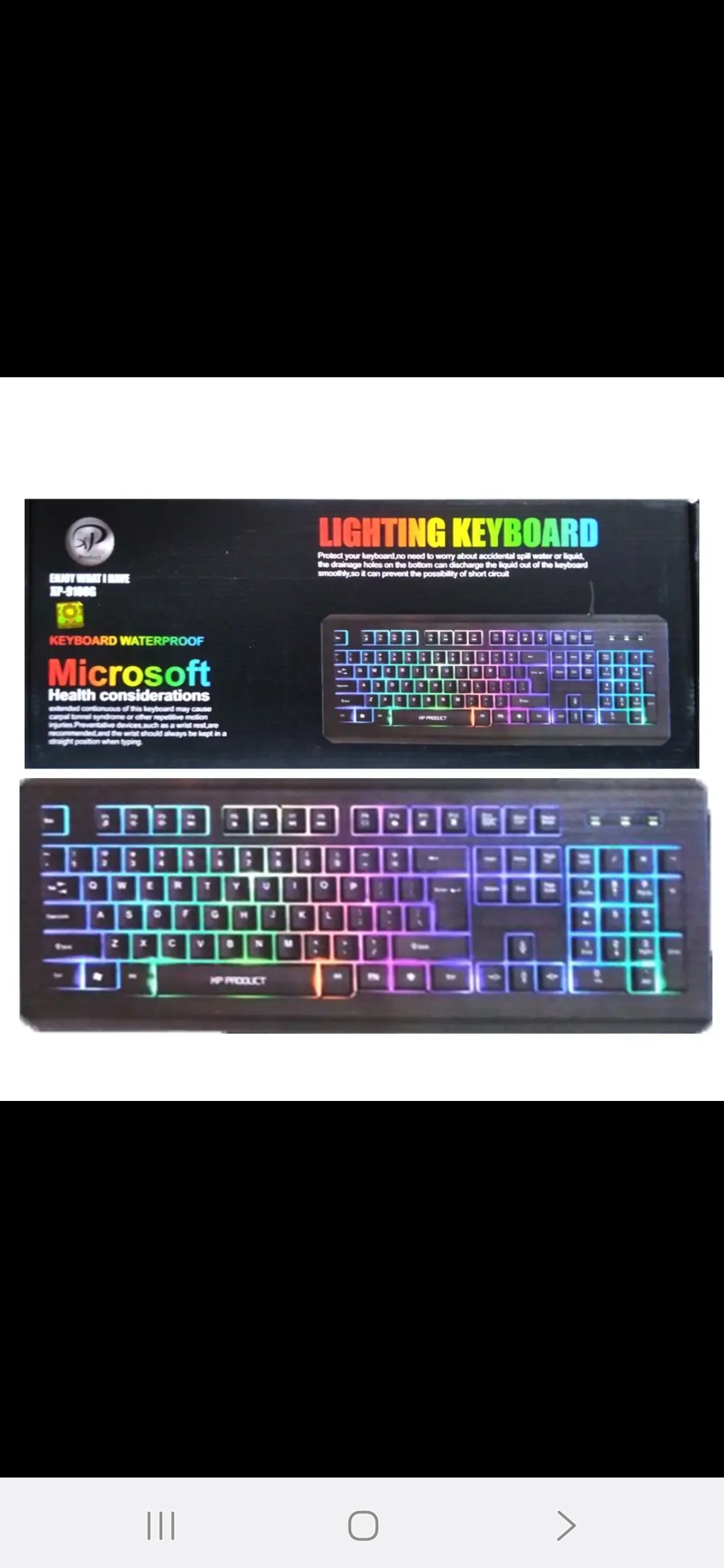 کیبورد مخصوص بازی مدل XP 9100 RGB