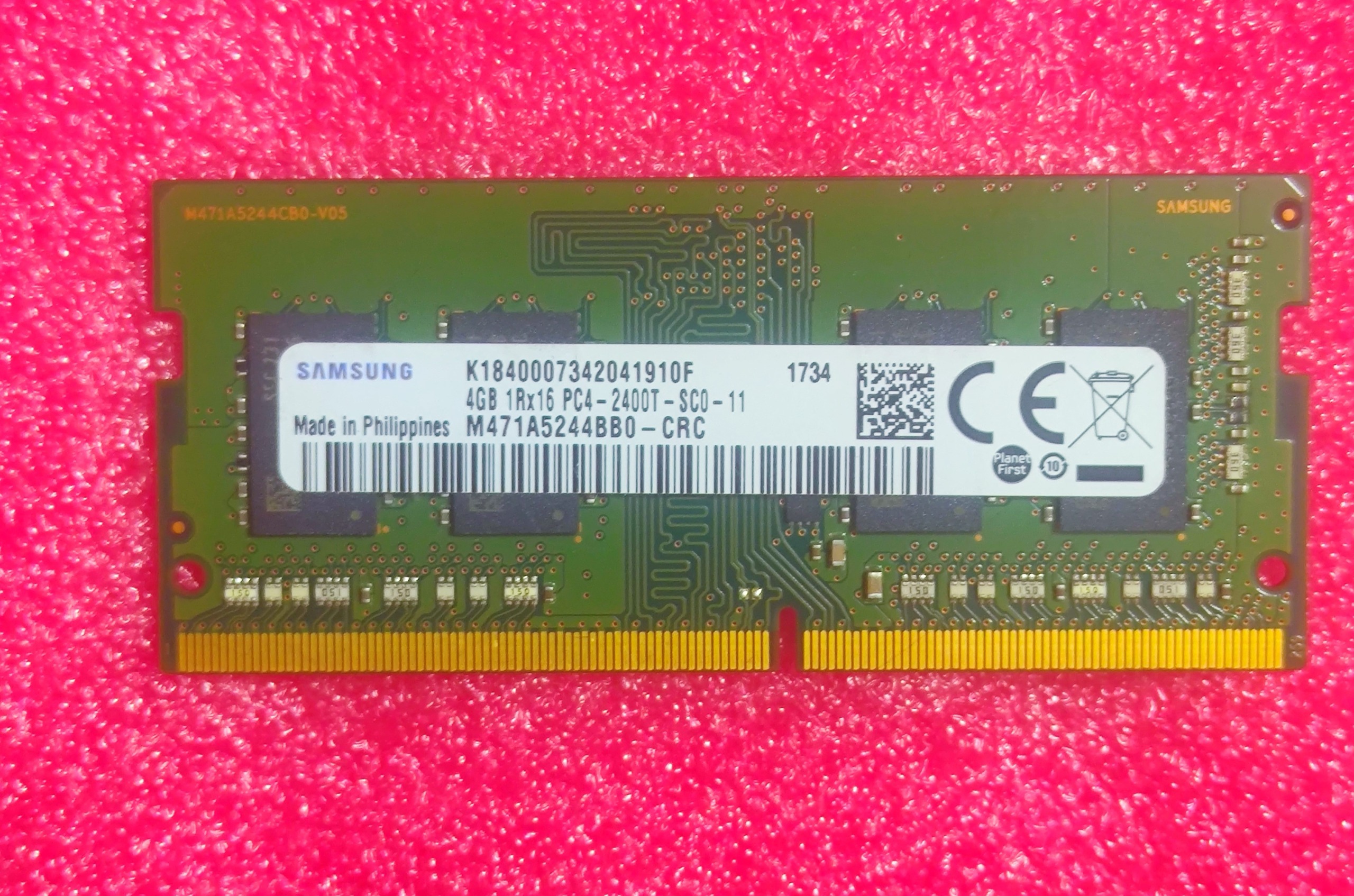 رم لپ تاپ Samsung 4GB PC4-2400T DDR4