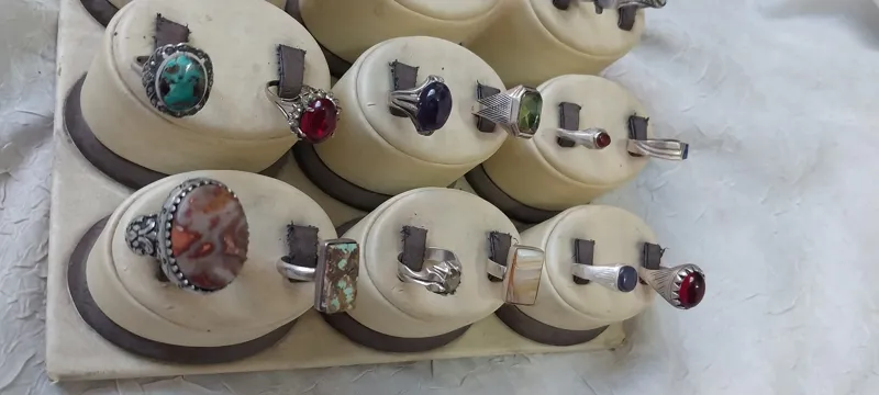 17عدد انگشتر نقره وزن100گرم فیبازار 22میلیون