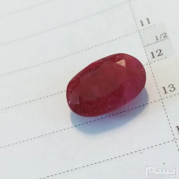 حدود7قیراط نگین یاقوت جواهرتراش افزیقا تراس هند