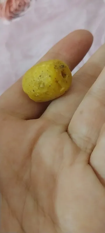 مهره زردیان طبیعی بسیار کهنه