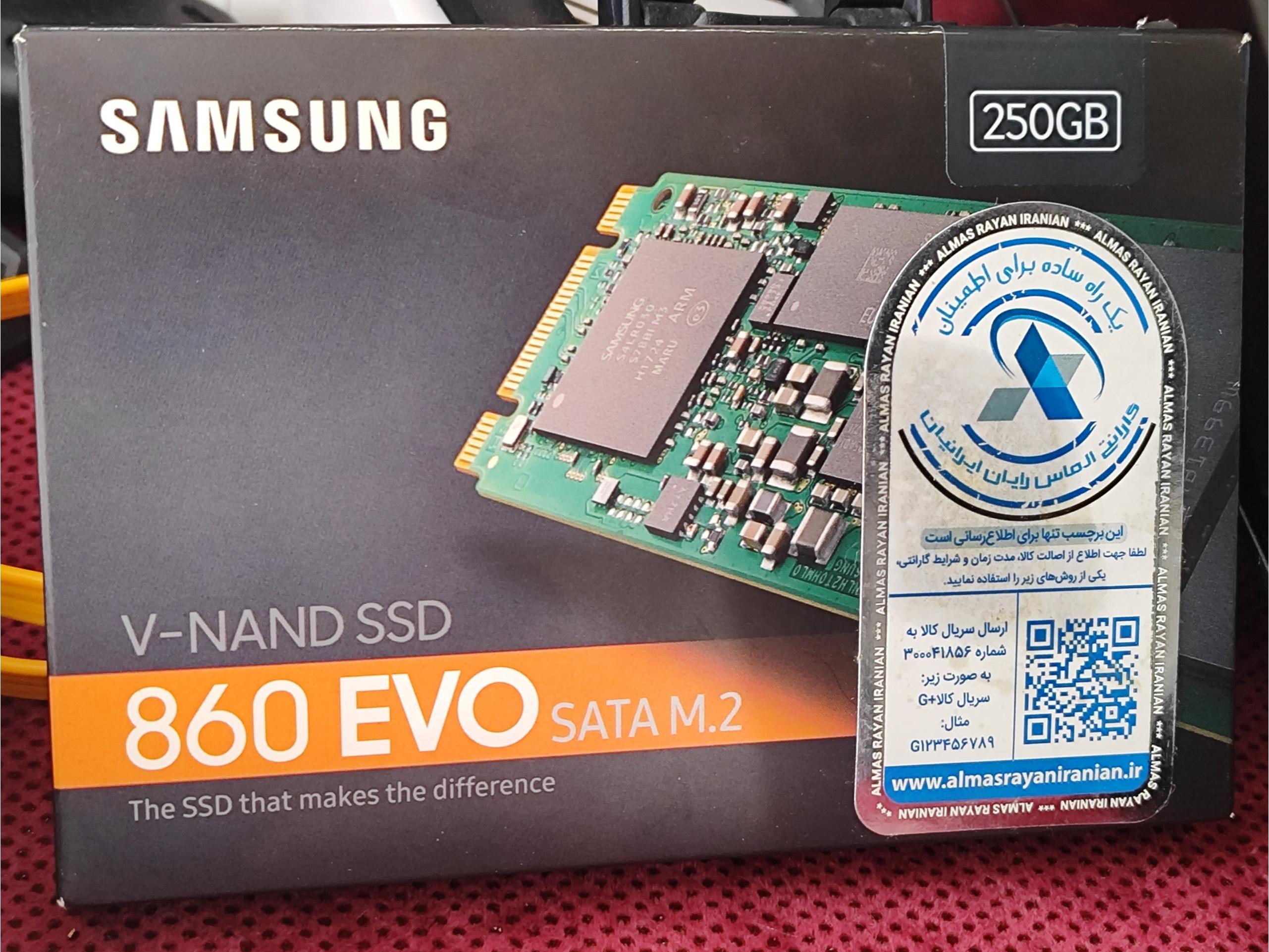 هارد ssd samsung evo 860 m2 با کد تخفیف 1 میلیونی