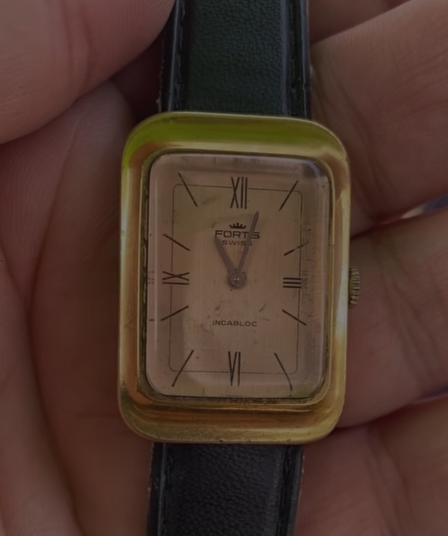 ساعت کوکی فورتیس قاب تمام میکرون طلا