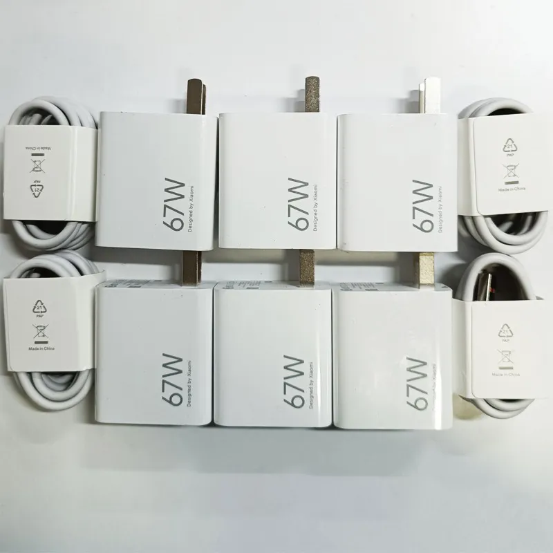 شارژر 67 وات اورجینال شیائومی بهمراه کابل(سر جعبه)