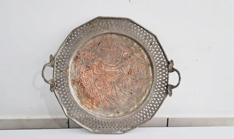 سینی مسی پذیرایی قدیمی