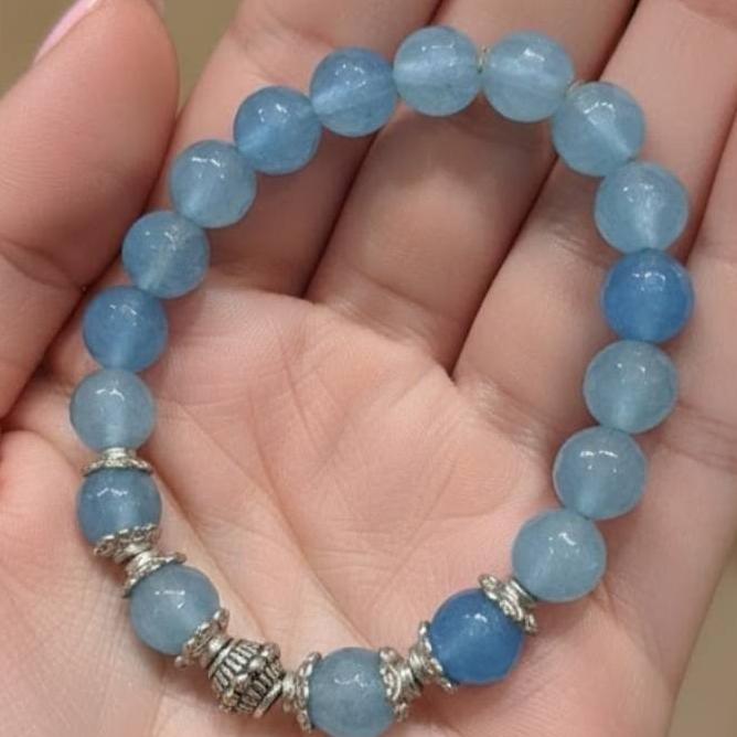 دستبند جید آبی