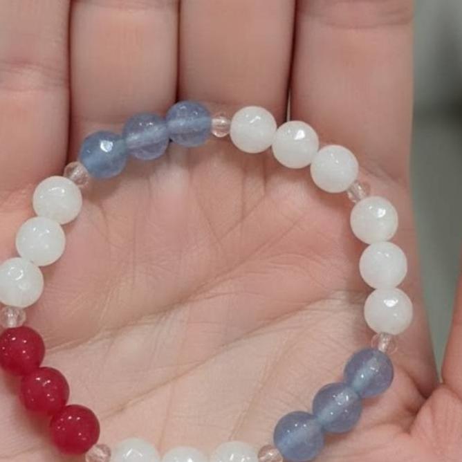 دستبند سنگهای رنگی کد 458