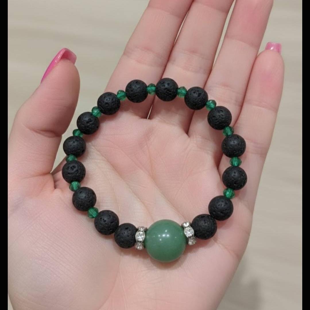 دستبند آونتورین و لاوا