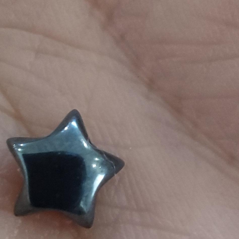 نگین سنگ حدید طرح ستاره کد 1