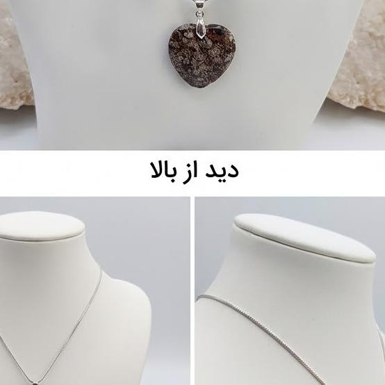 گردنبند سنگ جاسپر طبیعی کد 75