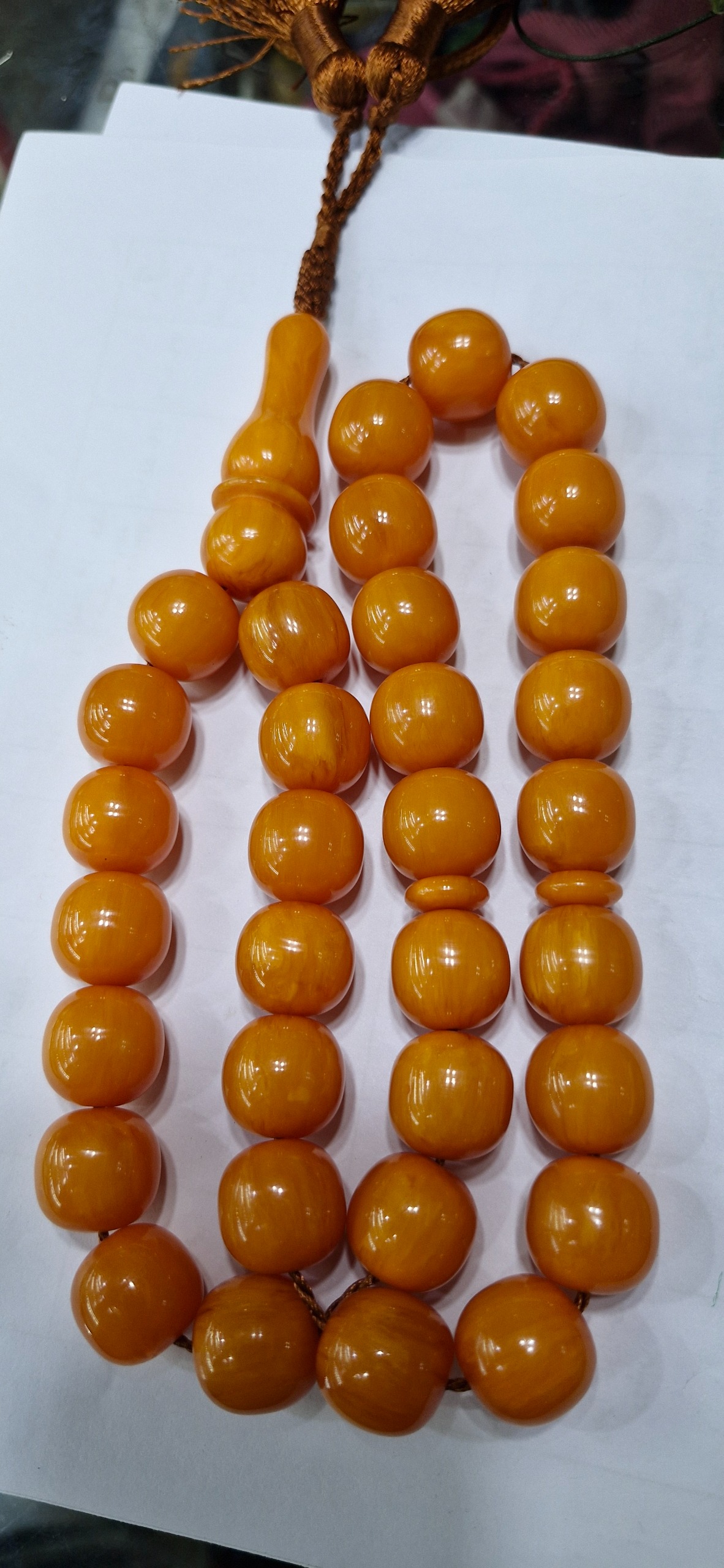 تسبیح سندلوس سی و سه دانه شمش آلمان تراش دست