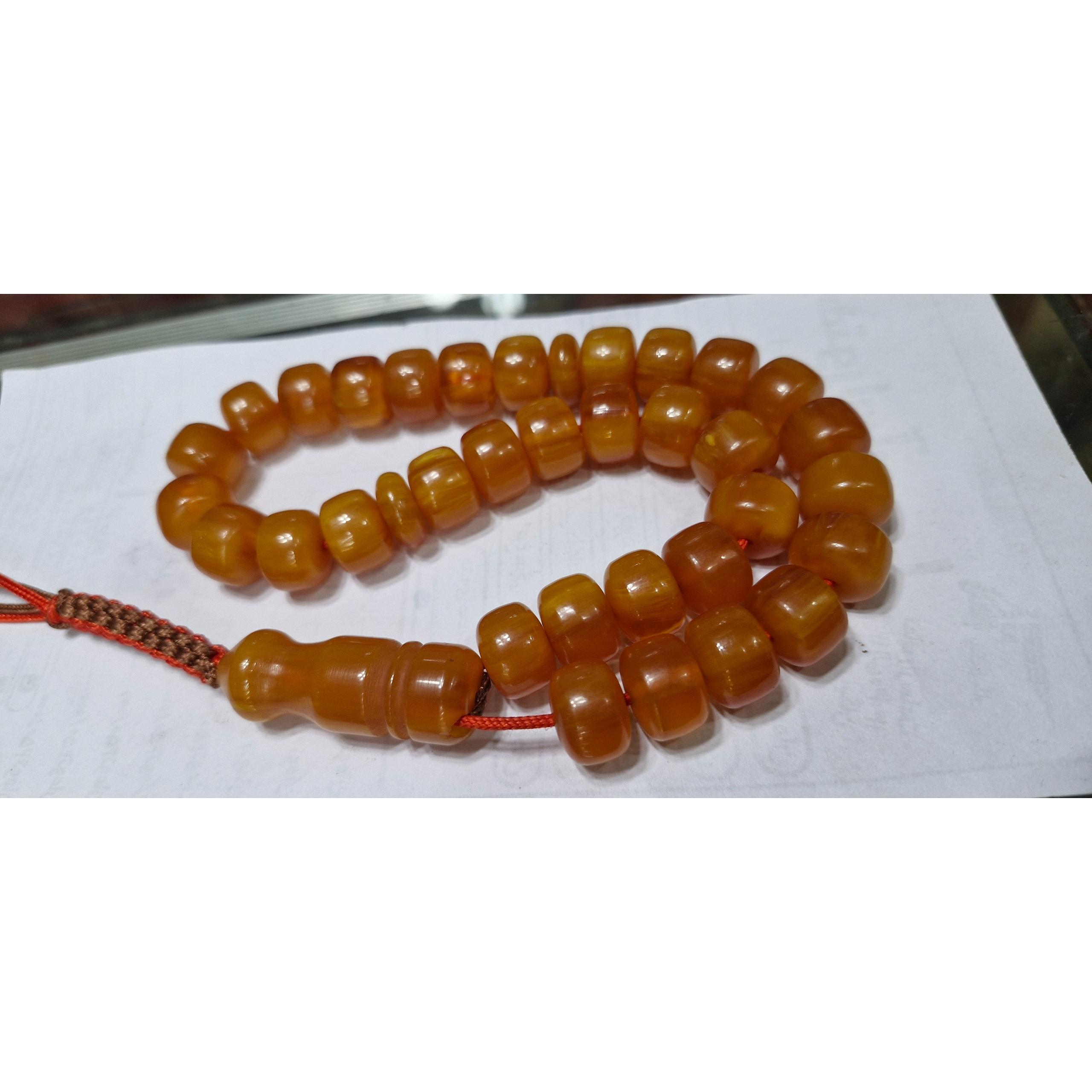 تسبیح سندلوس رگه دار شمش آلمان تراش دست