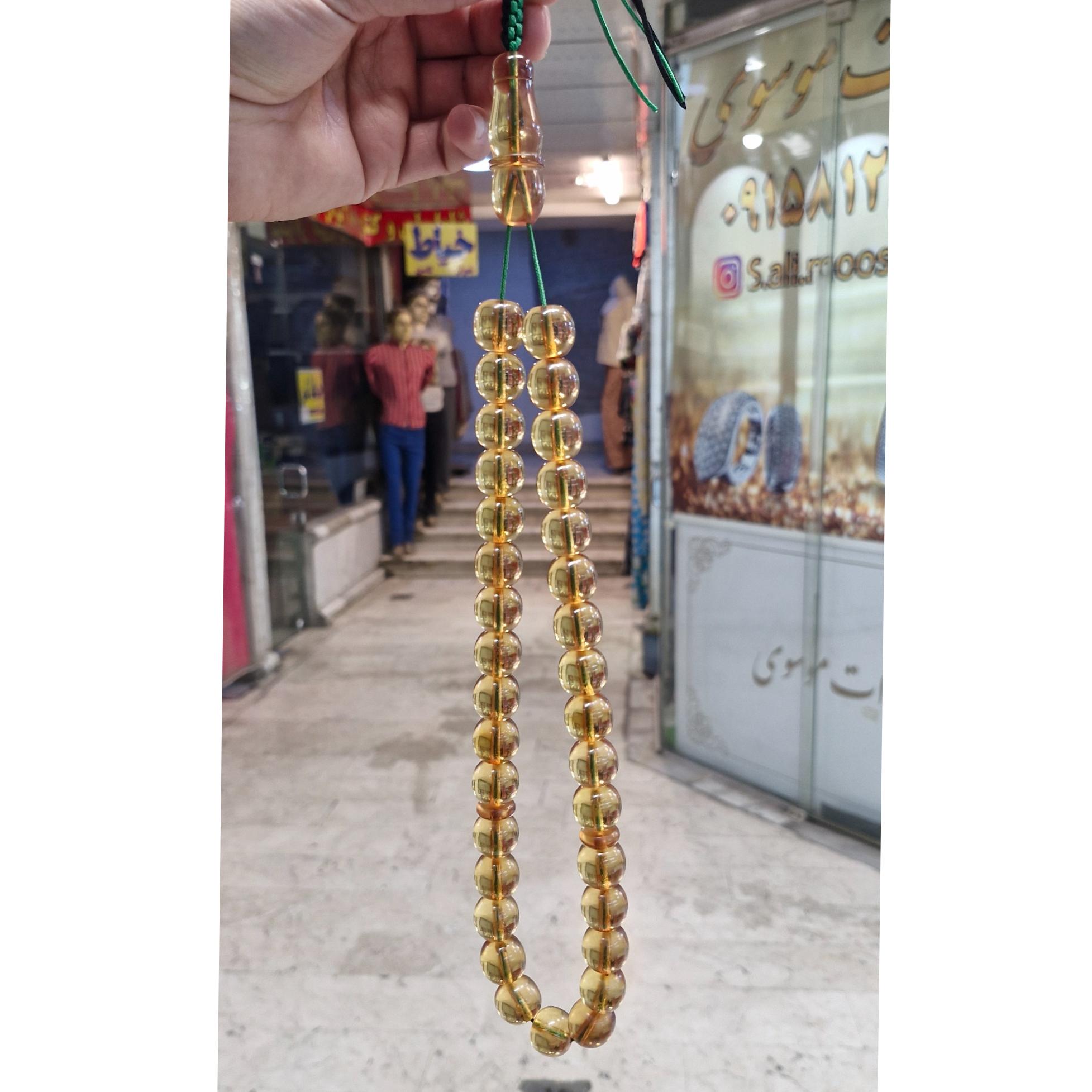 تسبیح سندلوس سی و سه دانه شمش آلمان تراش دست