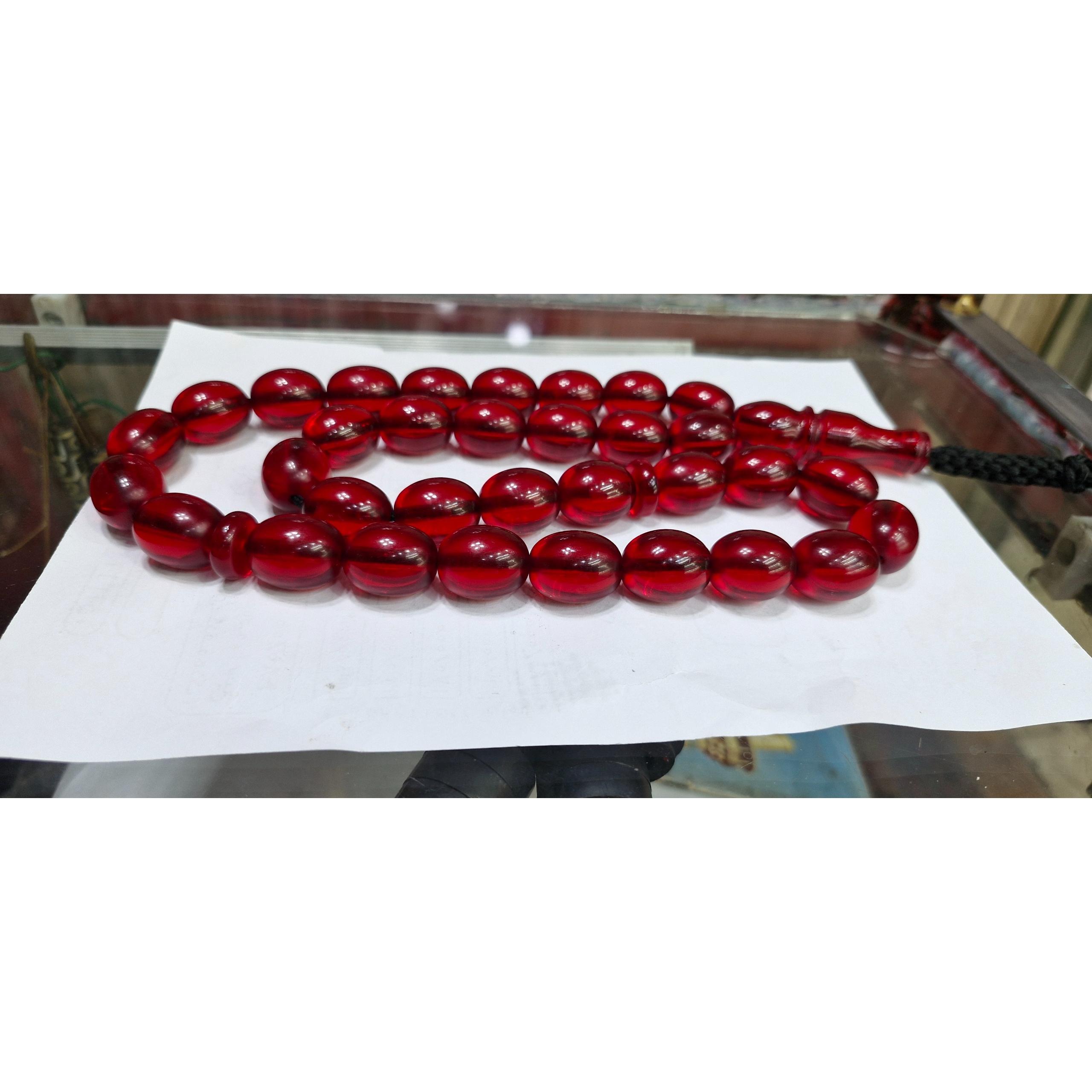 تسبیح سندلوس سی و سه دانه شمش آلمان تراش دست