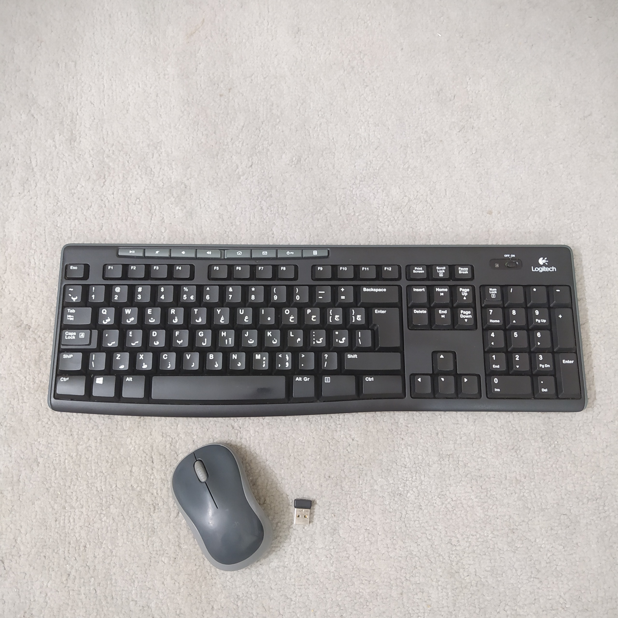 موس و کیبورد لاجیتک k270 M185
