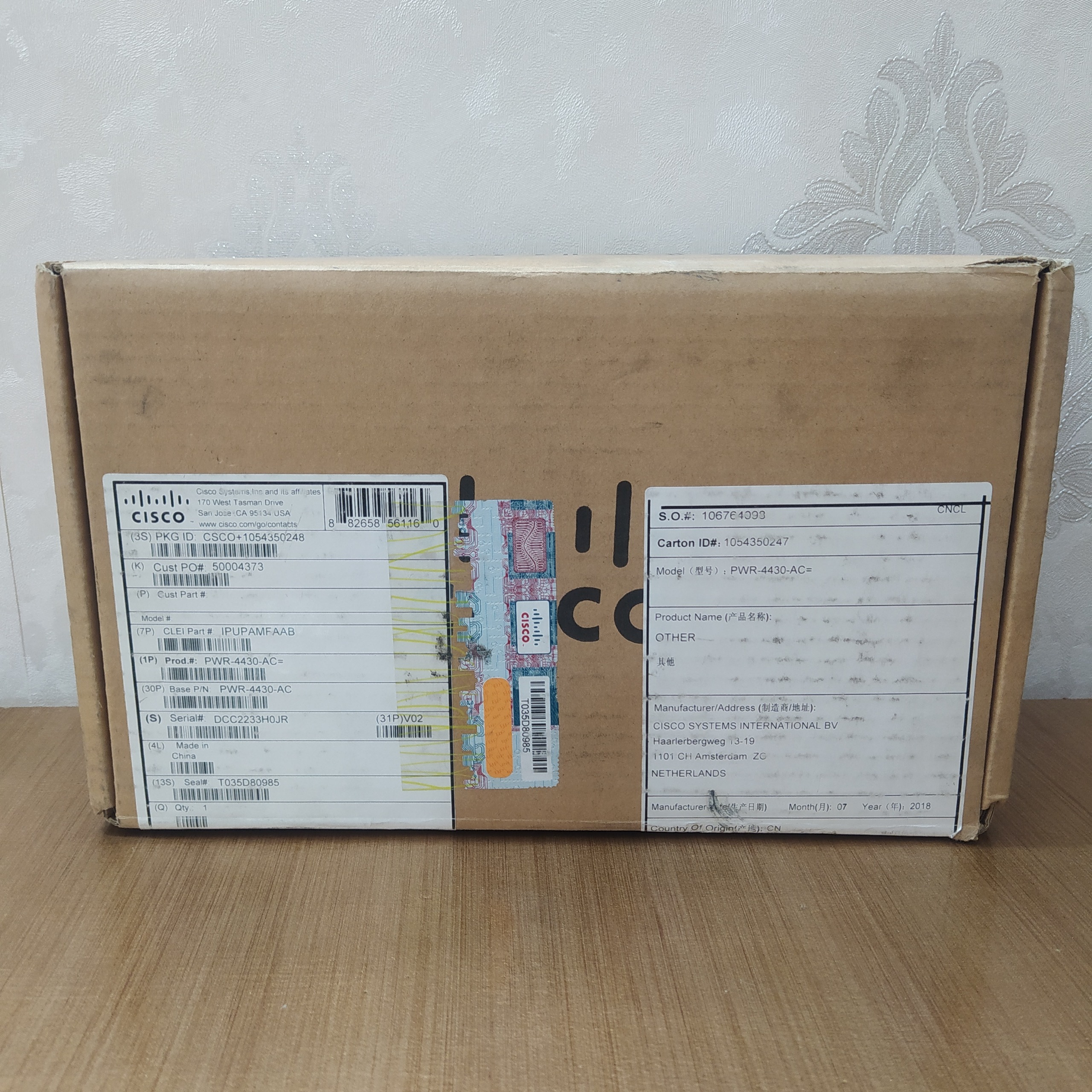 پاور روتر سیسکو pwr-4430-ac