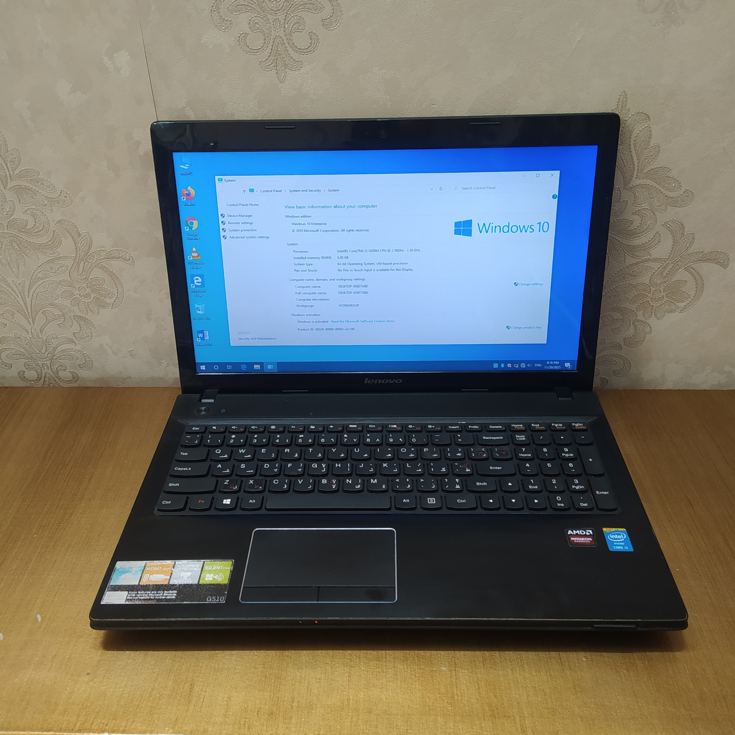 لپ تاپ گرافیک 4 گیگ رم 6/cpu i5