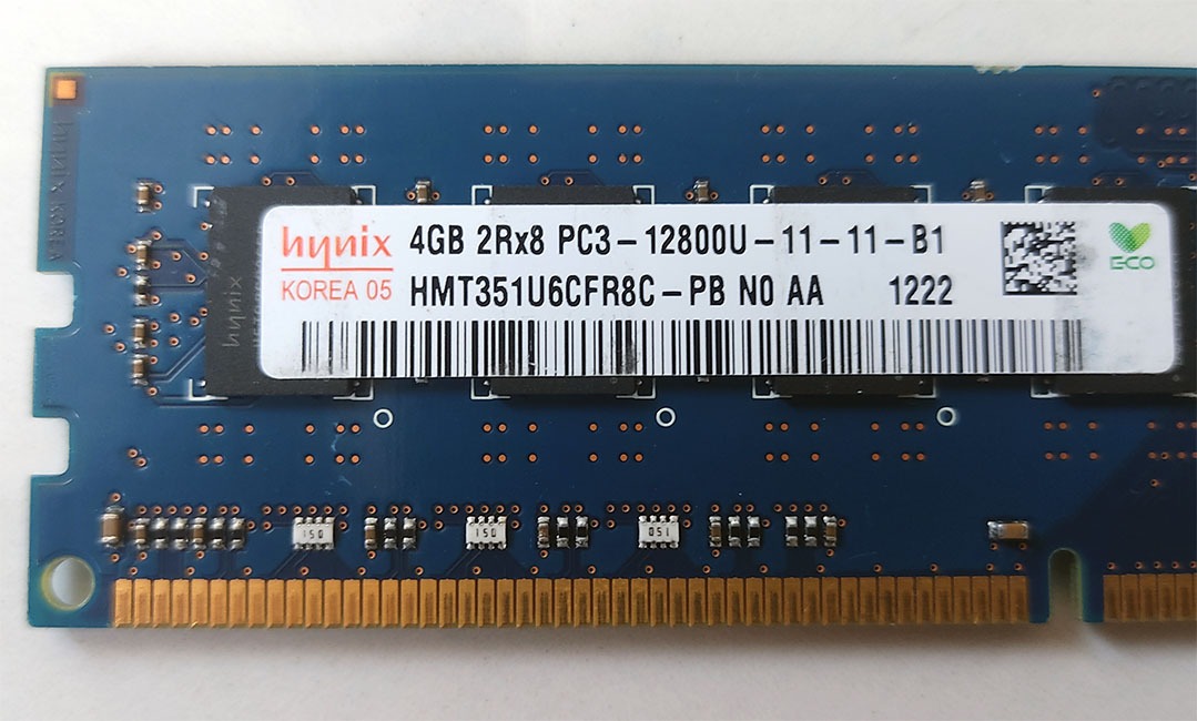 رم 4گیگDDR3 مارک hynixسازگار با مادربردLGA775