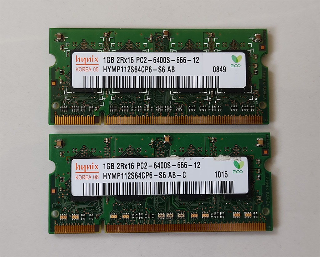 رم 1 گیگابایت DDR2 لپ تاپ مارکHynix
