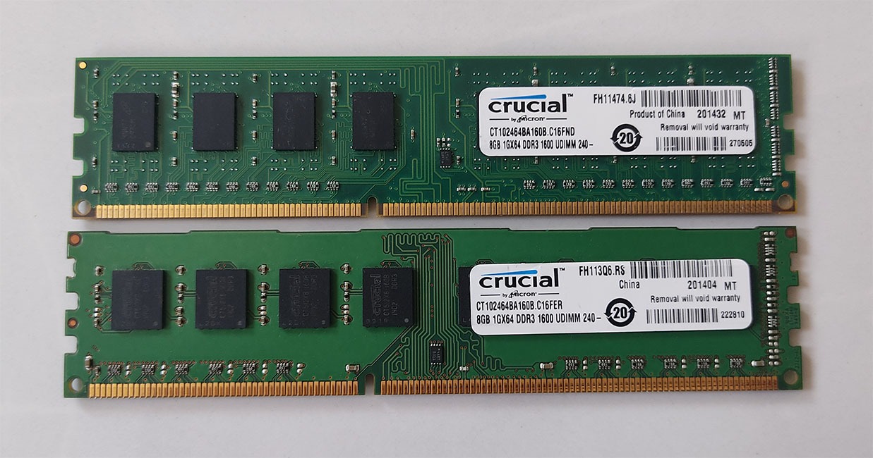 رم8گیگDDR3 ،مارک Crucial