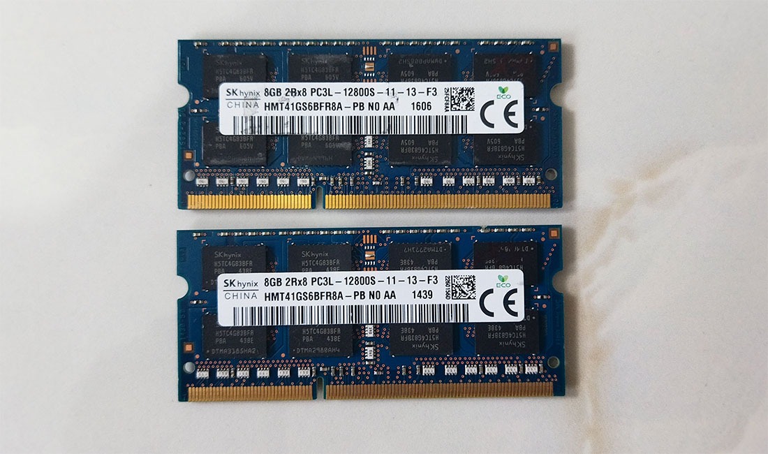 رم 8گیگ DDR3 ،مارک SK hynix ،دوبرچیپ-PC3L-12800S