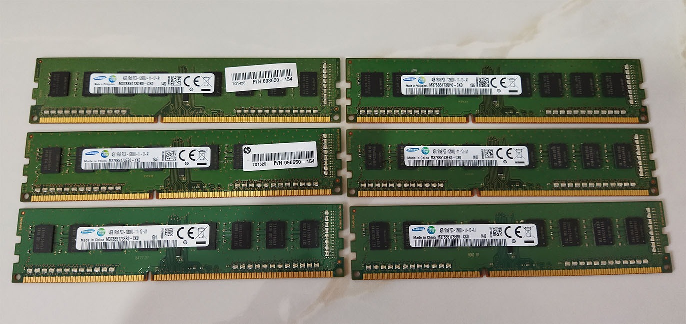 رم 4گیگ DDR3 برند samsung