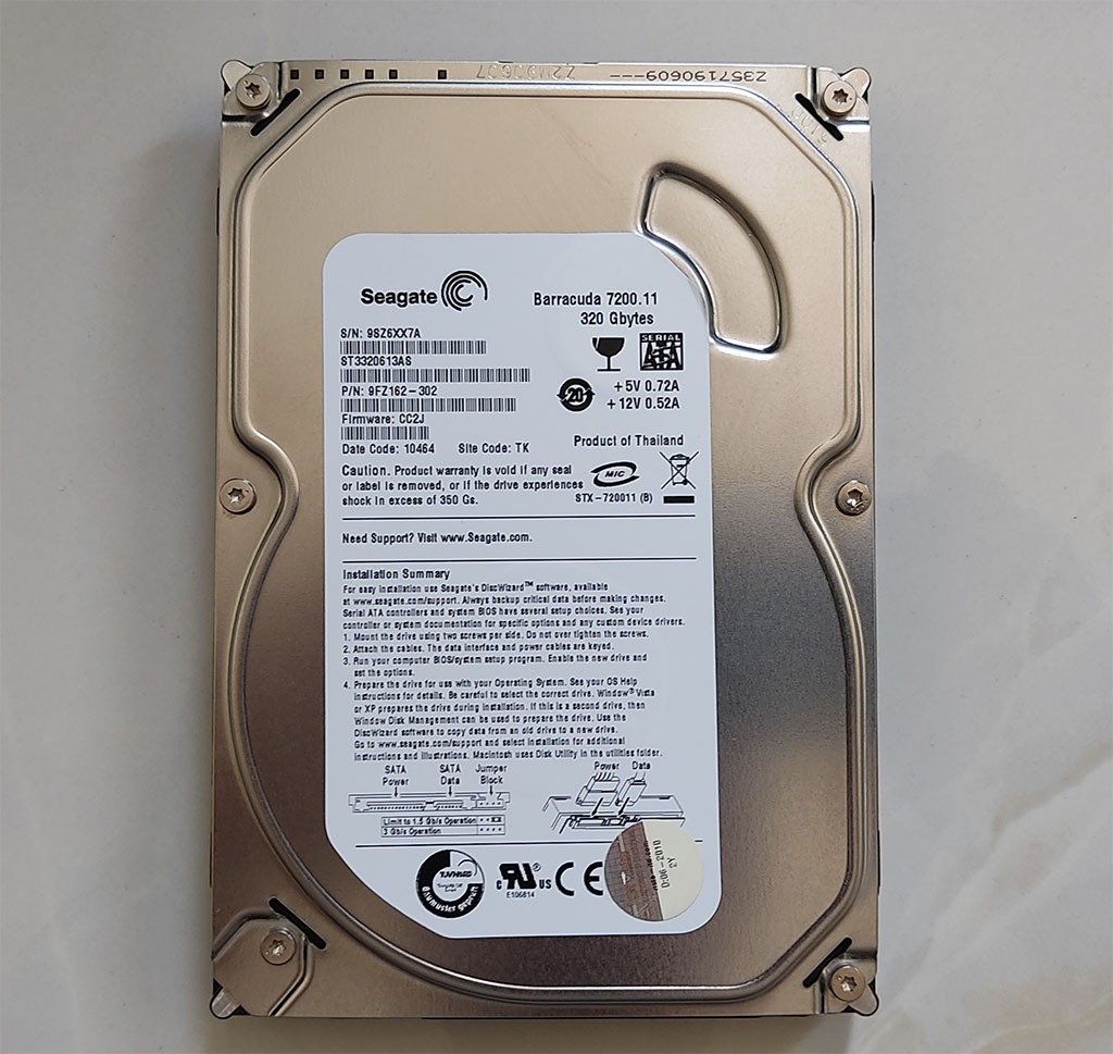 هارد320گیگSeagate-سلامت و کارایی٪100