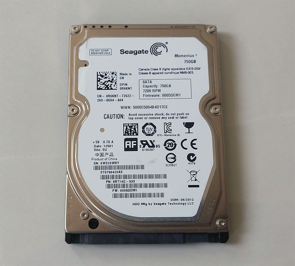 هارد750گیگSeagate-سلامت و کارایی٪100