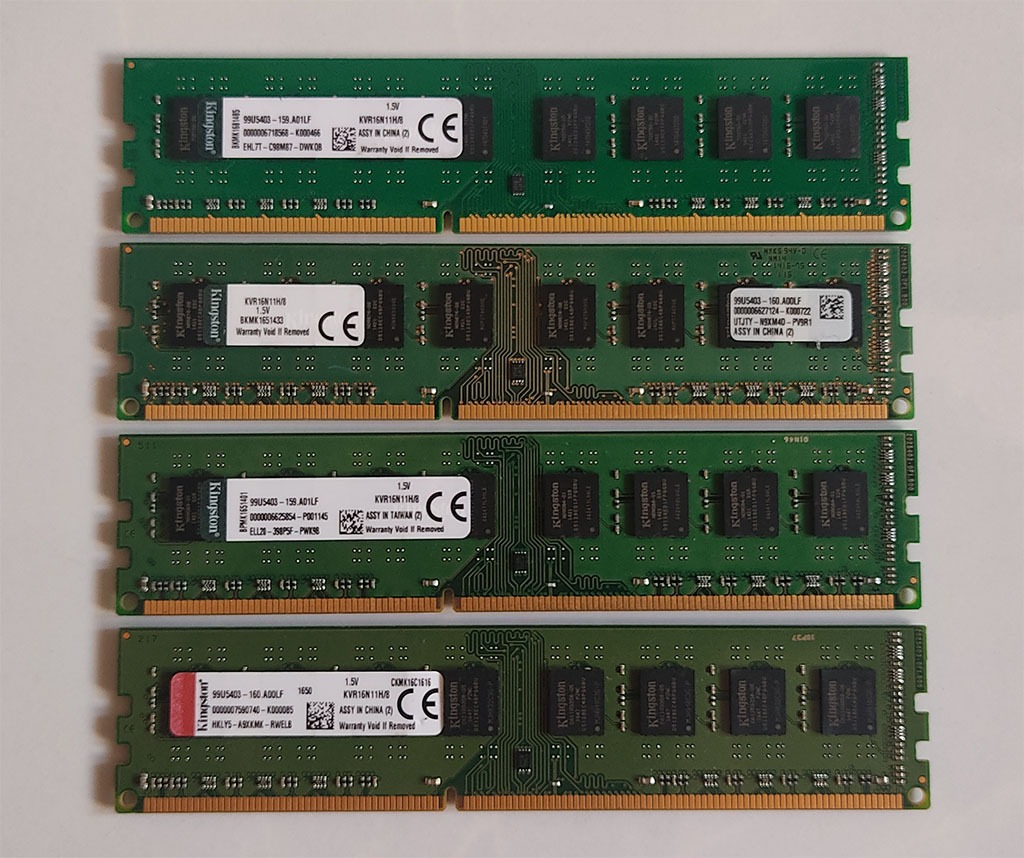 رم 8گیگDDR3 ،مارک Kingston،دوبرچیپ-PC3-12800
